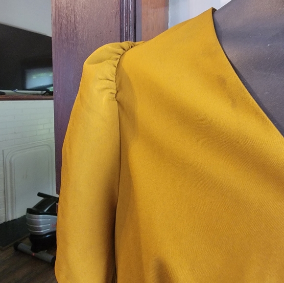 Lark & Ro size 12 Mustard Color Dress B23 - Picture 4 of 10